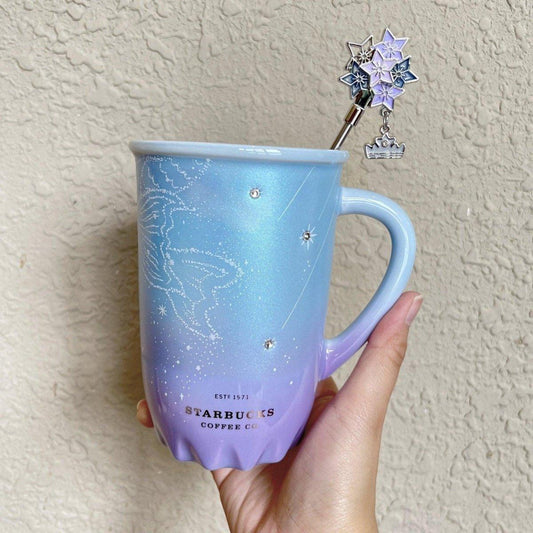 Starbucks China Purple Starry Summer Night Ceramic Mug - Ann Ann Starbucks