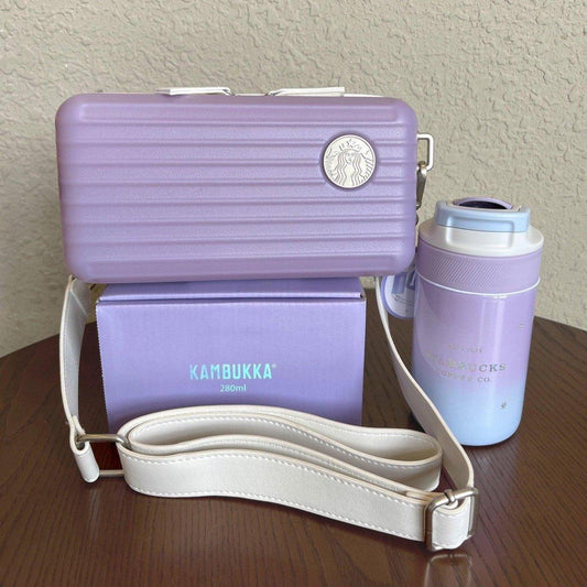 Starbucks China Purple Starry Summer Night Kambukka Stainless Tumbler Cup and Bag - Ann Ann Starbucks