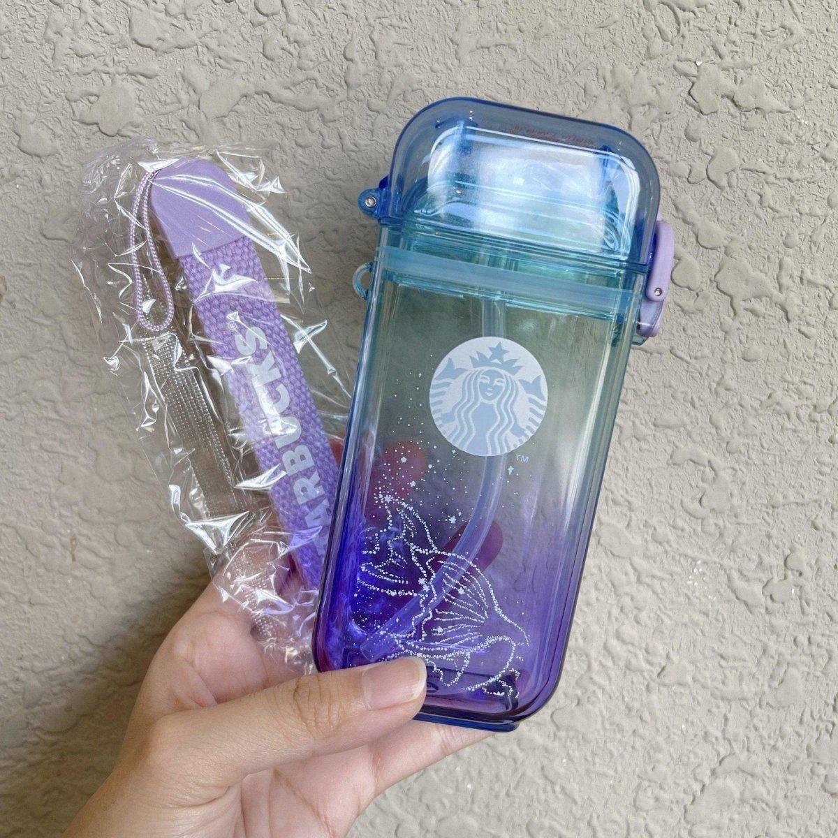 Starbucks China Purple Starry Summer Night Plastic Square Cup - Ann Ann Starbucks