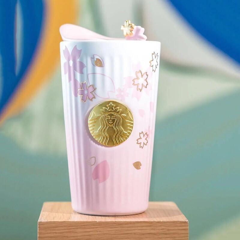 Starbucks China Sakura 2021 Edition Ceramic Tumbler Cup - Ann Ann Starbucks