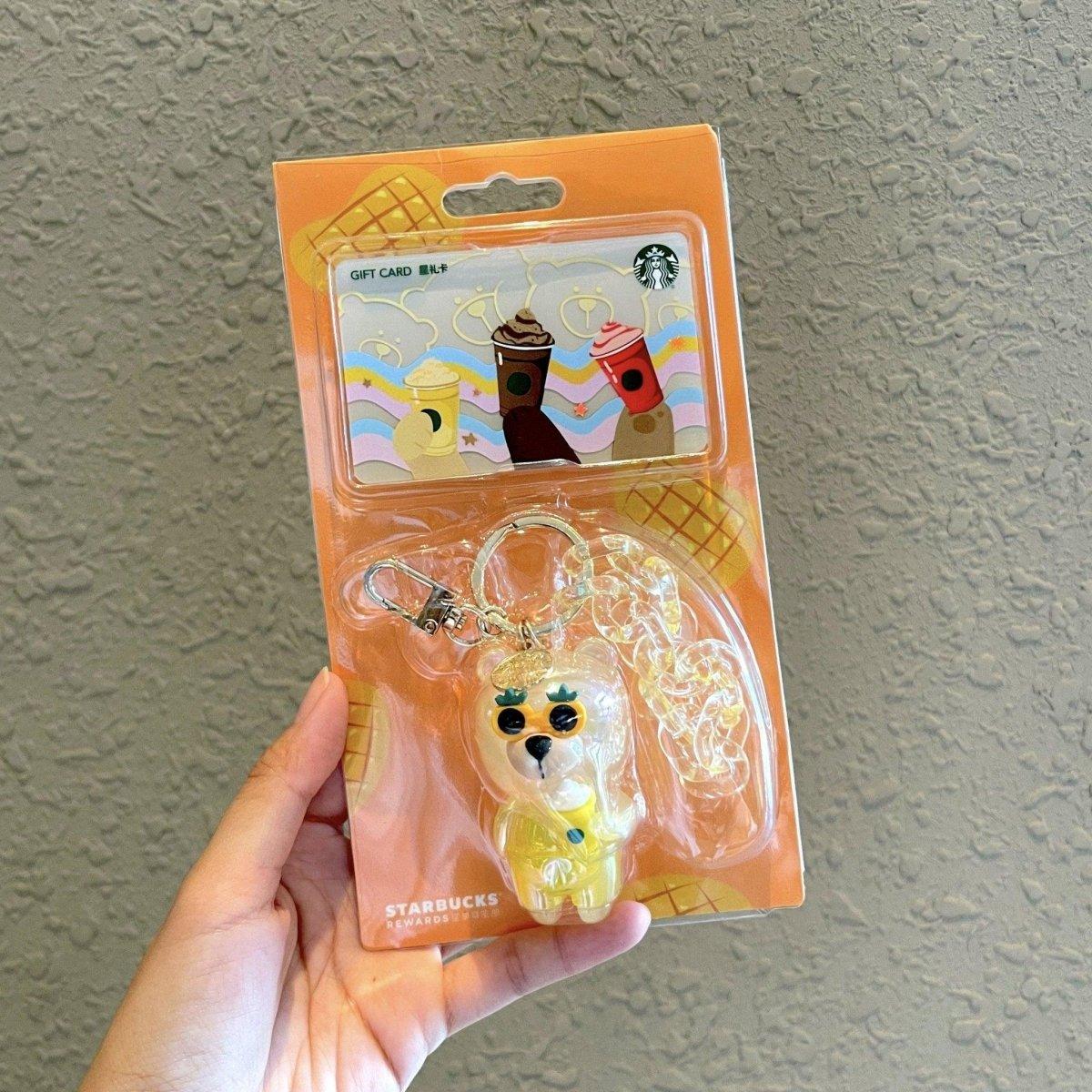 Starbucks China Yellow Bear Keychain - Ann Ann Starbucks