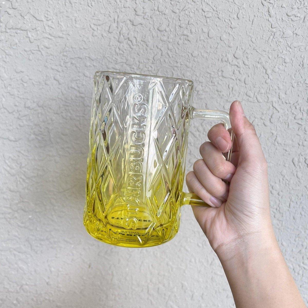 Starbucks China Yellow Gradient Glass - Ann Ann Starbucks