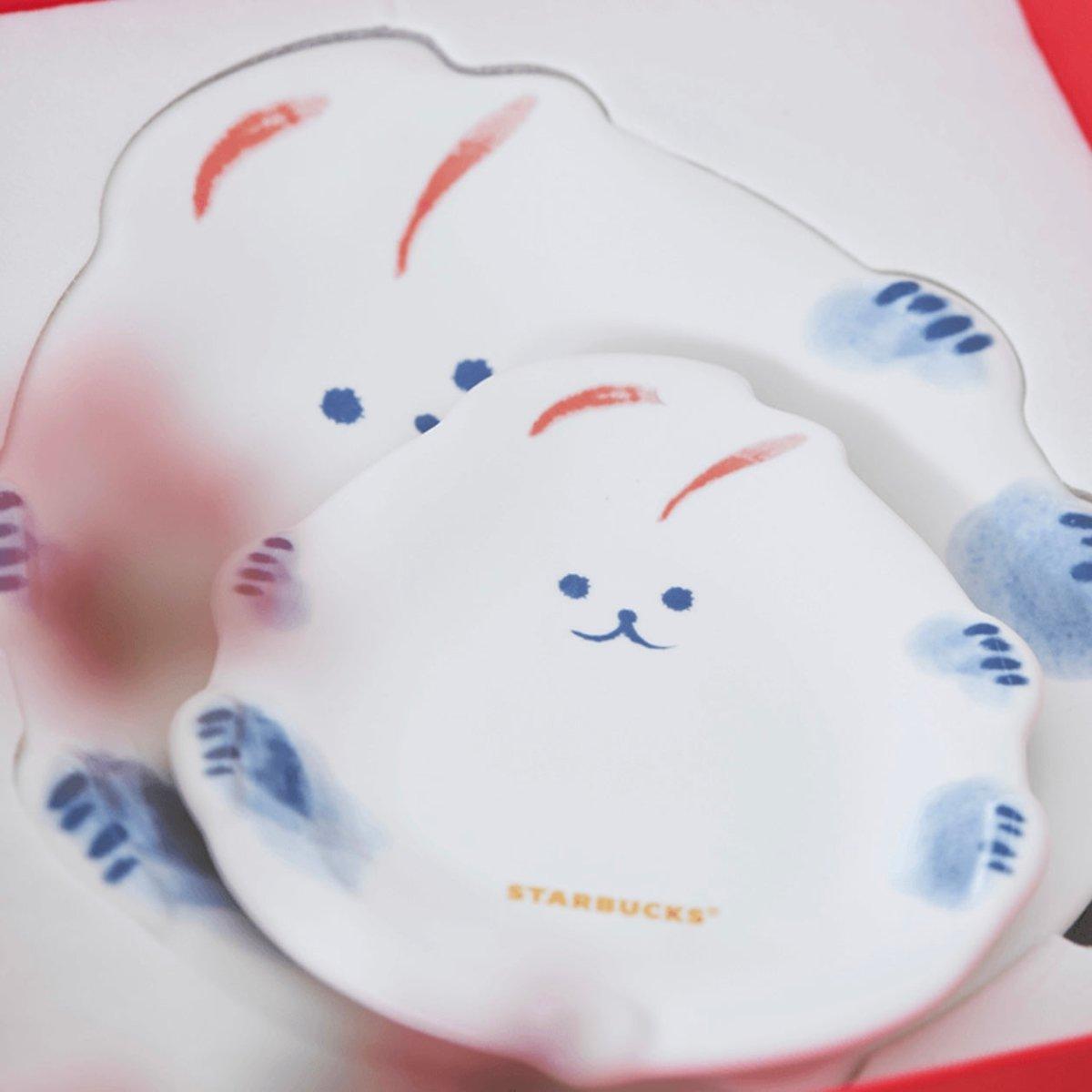 Starbucks Chinese New Year Bunny Plates - Ann Ann Starbucks