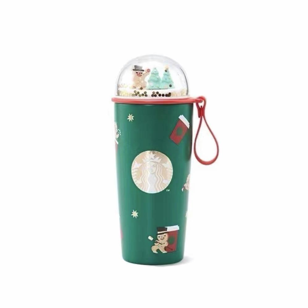 Starbucks Christmas Gingerbread Man Stainless Steel Tumbler with Dome Lid - Starbucks China Christmas 2021 - Ann Ann Starbucks