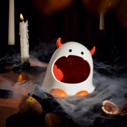 Starbucks Halloween Playful Ghost Ceramic Candy Bowl - Ann Ann Starbucks