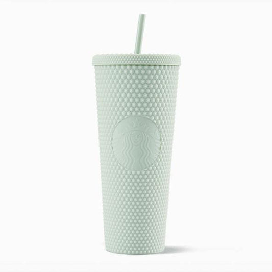 Starbucks Mint Green Matte Studded Tumbler Cup (Starbucks China Mint 2021 Edition) - Ann Ann Starbucks