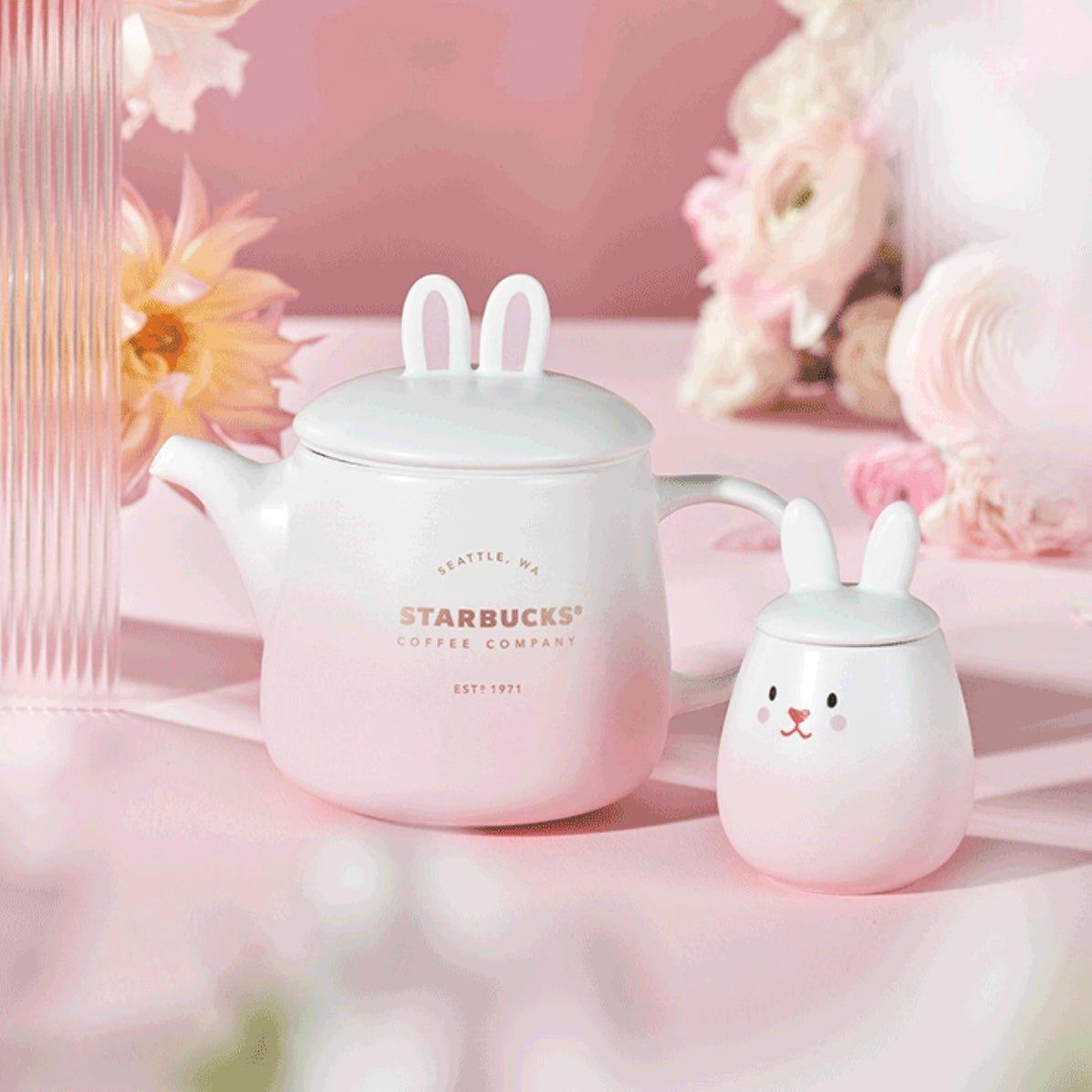 Starbucks Pink Bunny Teapot & Cup Set - Ann Ann Starbucks