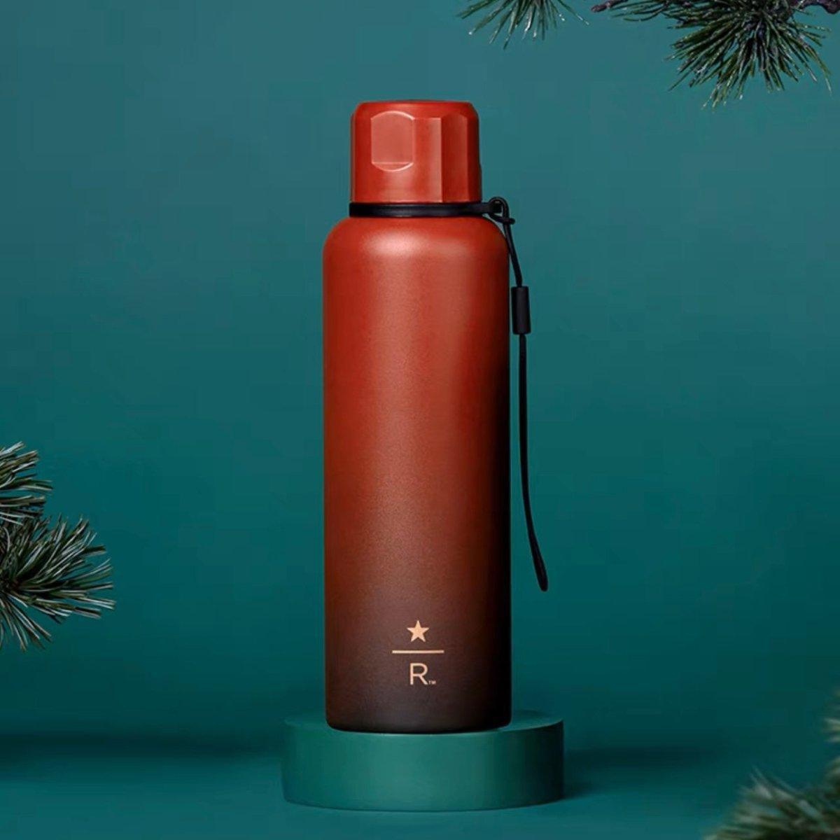 Starbucks Reserve Red and Black Gradient Stainless Steel Bottle 591ml/20oz - Ann Ann Starbucks