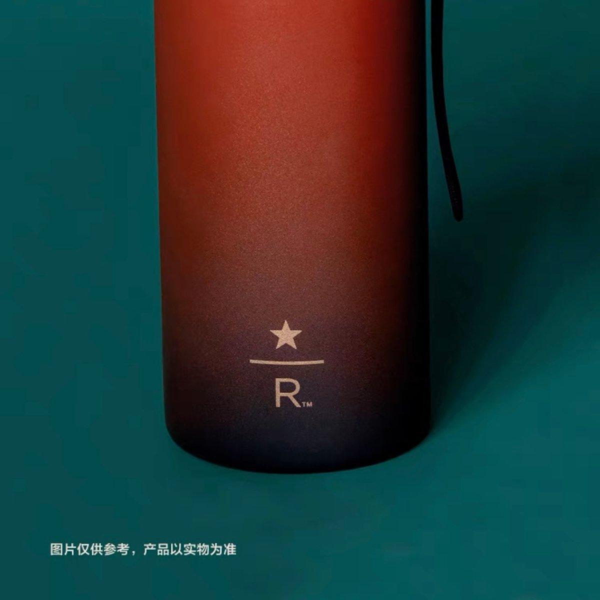 Starbucks Reserve Red and Black Gradient Stainless Steel Bottle 591ml/20oz - Ann Ann Starbucks