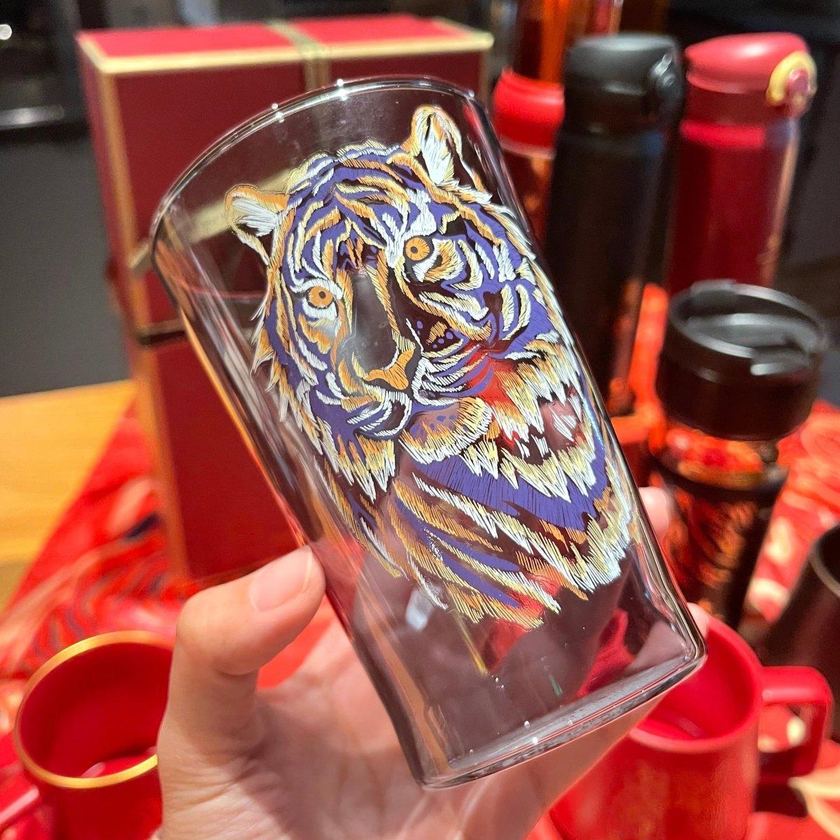 Starbucks Reserve Tiger Head Glass Cup 473ml/15,99oz - Ann Ann Starbucks