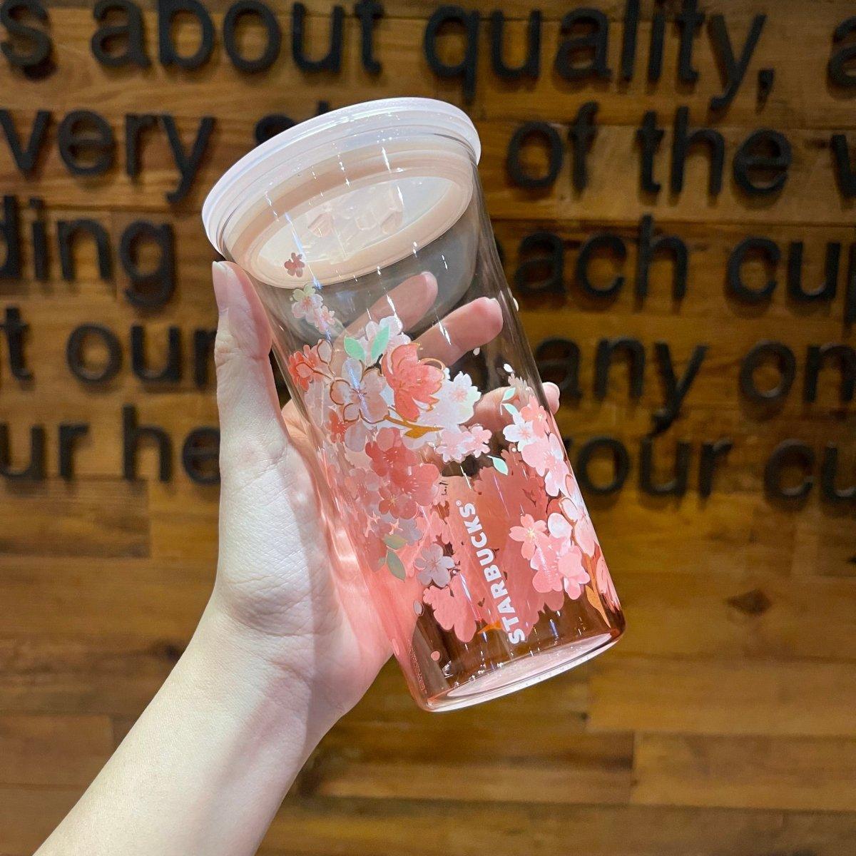 Starbucks Sakura Glass Tumbler 473ml/15,99oz - Ann Ann Starbucks