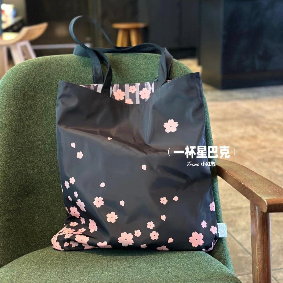 Starbucks Sakura RSV Tote Bag(Two-sided) - Ann Ann Starbucks