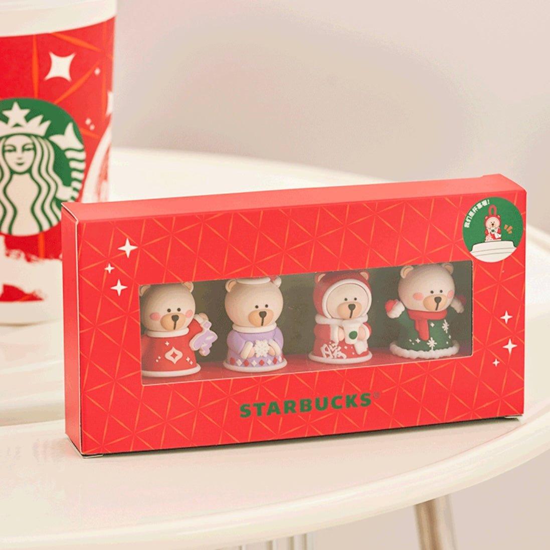 Starbucks Set of 4 Bearista Bear Straw Toppers - Ann Ann Starbucks