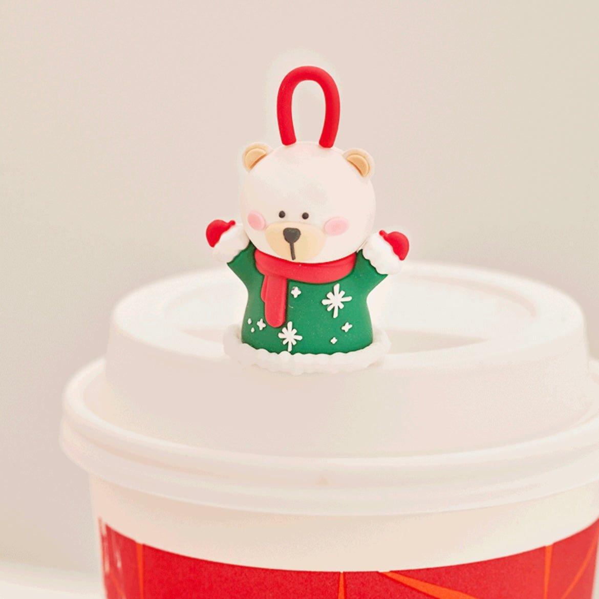 Starbucks Set of 4 Bearista Bear Straw Toppers - Ann Ann Starbucks