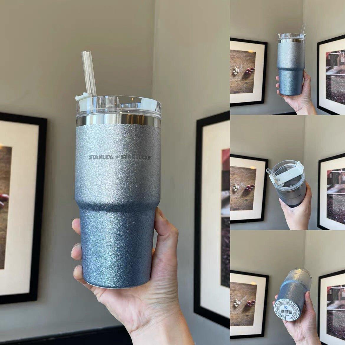 Starbucks x Stanley Gradient Blue Glitter Stainless Steel Straw Cup - Ann Ann Starbucks