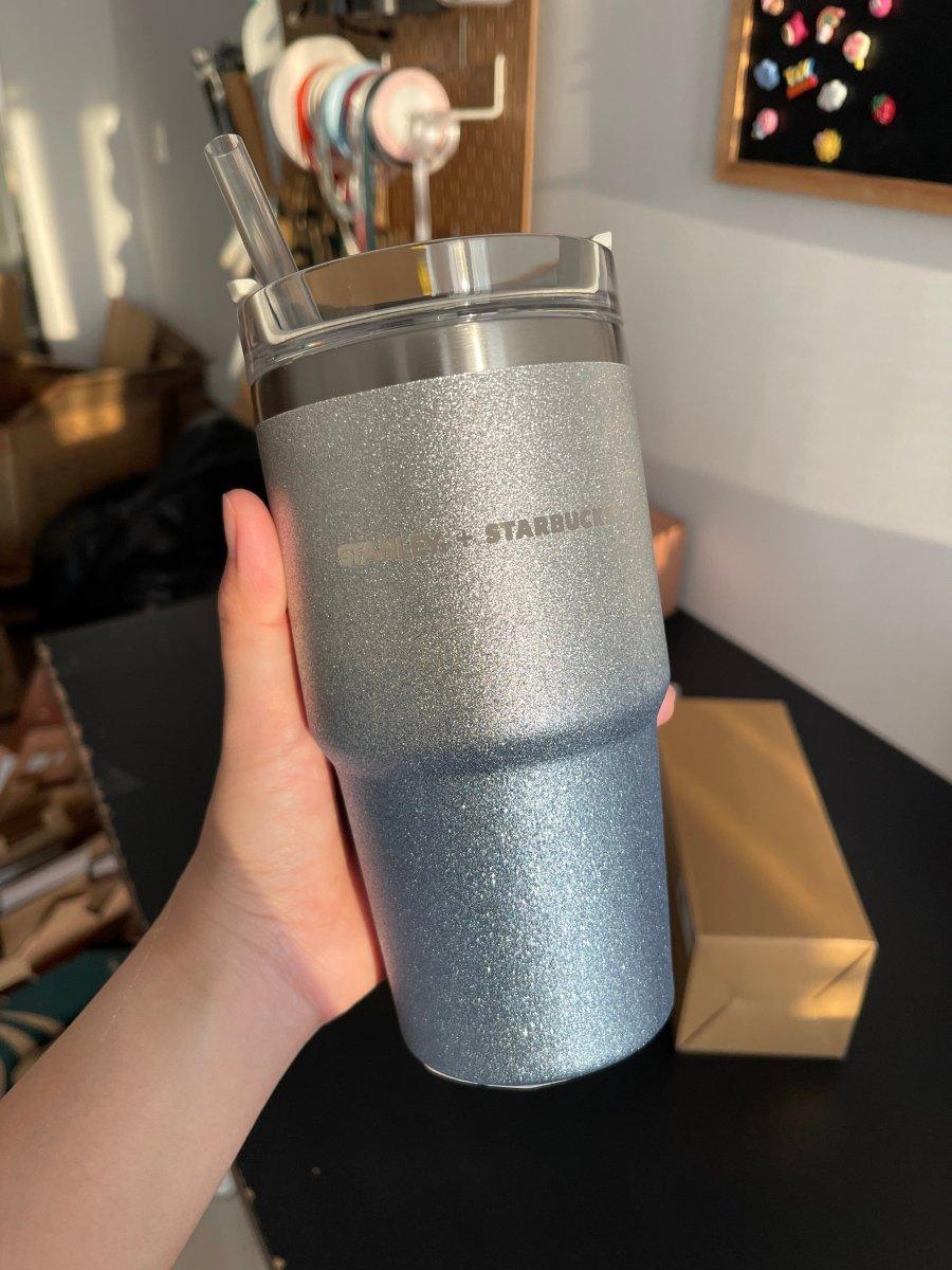 Starbucks x Stanley Gradient Blue Glitter Stainless Steel Straw Cup - Ann Ann Starbucks