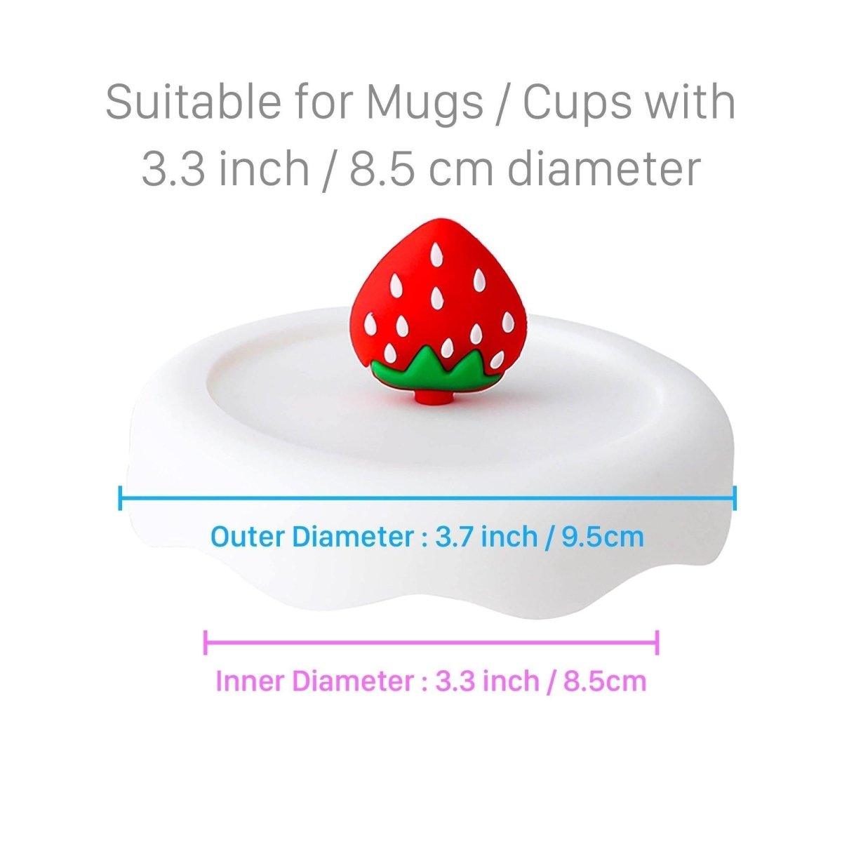 Strawberry Silicone Lid Cover Topper for Coffee Mug, Tea Cup, Glasses – Starbucks Accessories - Ann Ann Starbucks