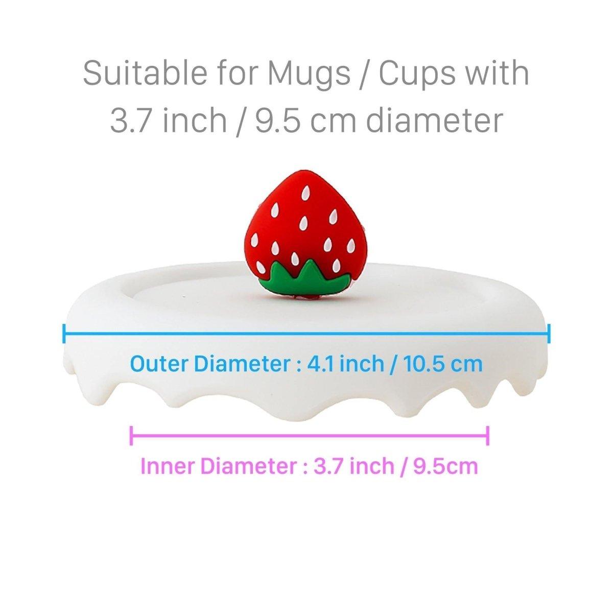 Strawberry Silicone Lid Cover Topper for Coffee Mug, Tea Cup, Glasses – Starbucks Accessories - Ann Ann Starbucks