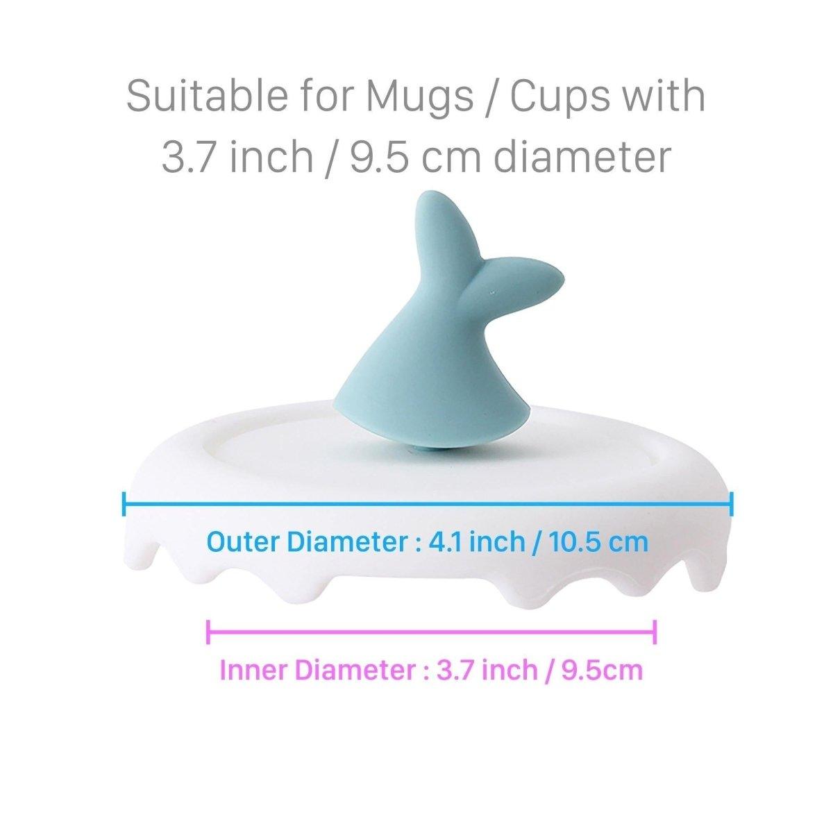 Whale Tail Silicone Lid Cover Topper for Coffee Mug, Tea Cup, Glasses – Starbucks Accessories - Ann Ann Starbucks